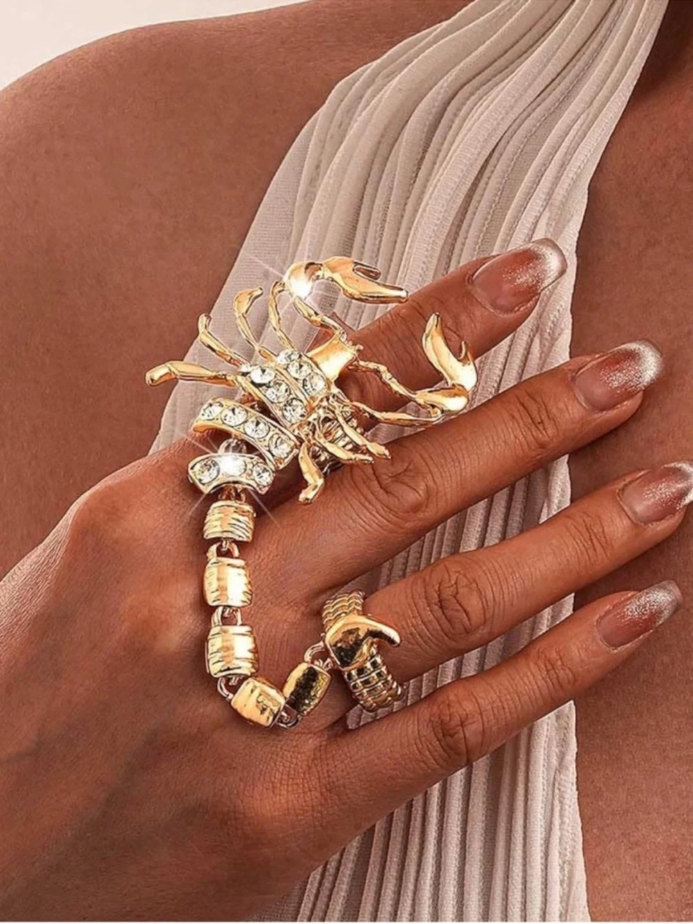 Venom Luxe Scorpion Wrap Ring